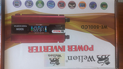 مبدل برق خودرو 500 وات 12 ولت به 220 ولت ویلیون مدل WE-500LCD